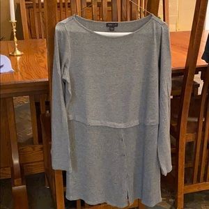 Jjill heather gray tunic sweater